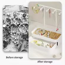 Support pour bijoux multiples compartiments