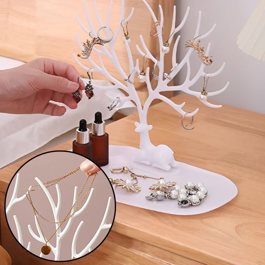 ARBRE À BIJOUX | BRANCHES MULTIPLES POUR MAXIMISER LE RANGEMENT - Rangement MAX