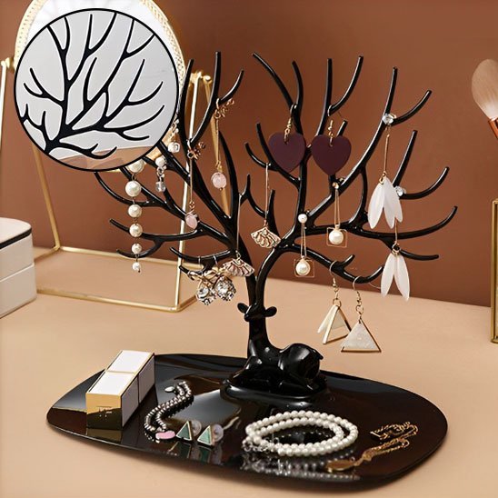 ARBRE À BIJOUX | BRANCHES MULTIPLES POUR MAXIMISER LE RANGEMENT - Rangement MAX
