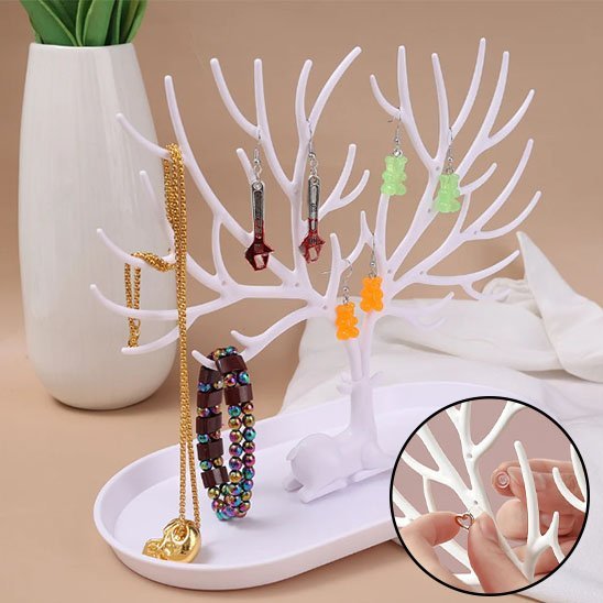 ARBRE À BIJOUX | BRANCHES MULTIPLES POUR MAXIMISER LE RANGEMENT - Rangement MAX