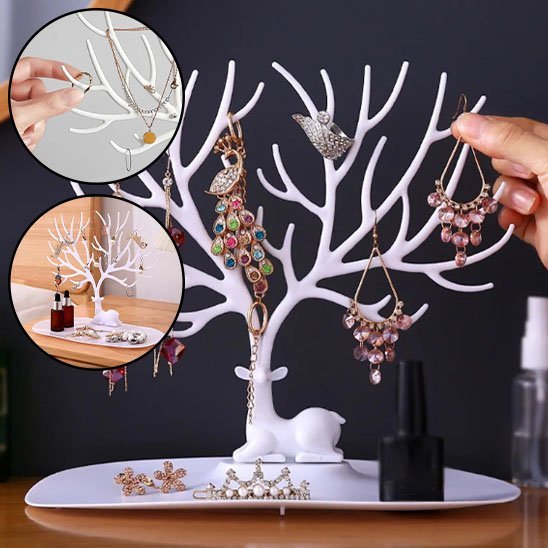 ARBRE À BIJOUX | BRANCHES MULTIPLES POUR MAXIMISER LE RANGEMENT - Rangement MAX
