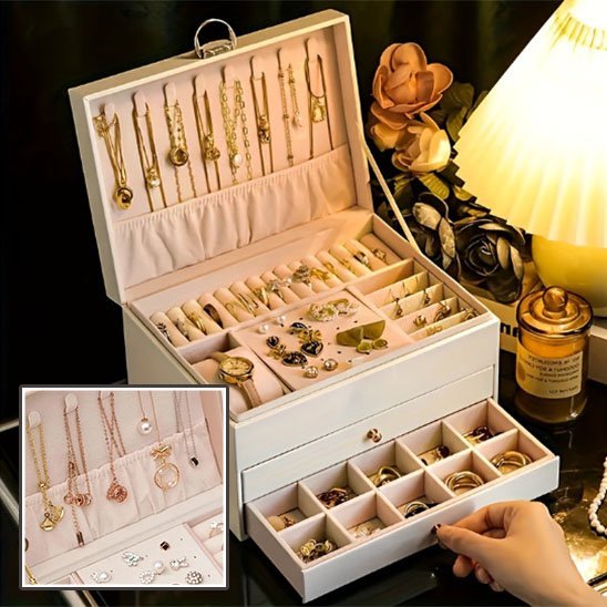 Boite à bijoux compartiment pour chaque bijoux