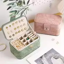 Boite à bijoux luxueuse à motif fleural