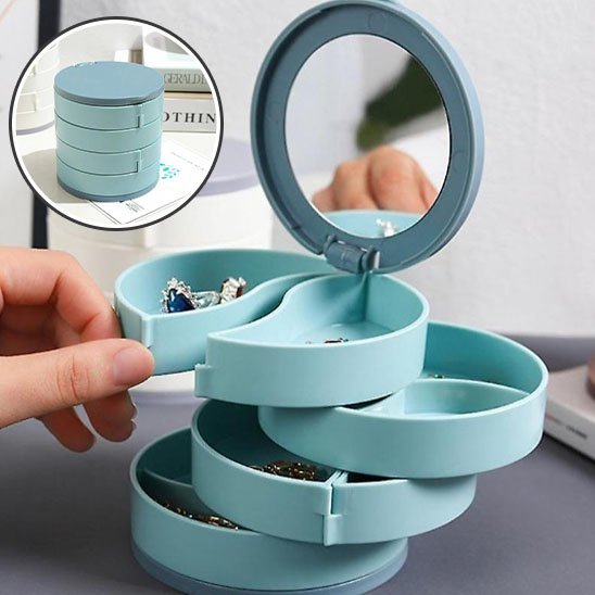 Boite à Bijoux pour rangement multiples et miroir