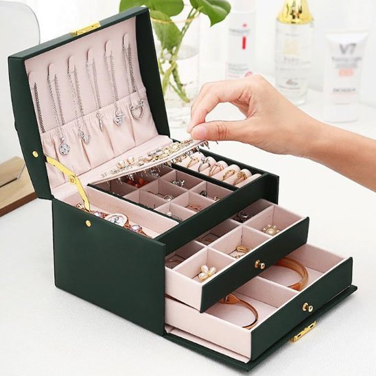 Boite à bijoux pour rangement optimal