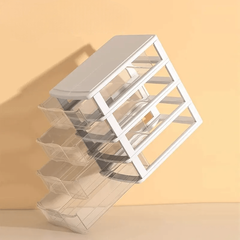 Boîte de Rangement - DesktopStorageBox™ - Blanc Quatre Tiroirs - Rangement MAX