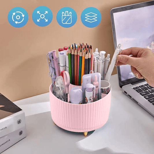 Organisateur Bureau - DesktopOrganizer™ - Rose - Rangement MAX