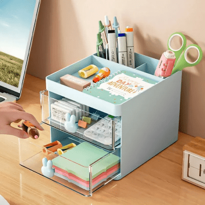 Organisateur Bureau - MultiFunctionalOrganizer™ - Bleu - Rangement MAX