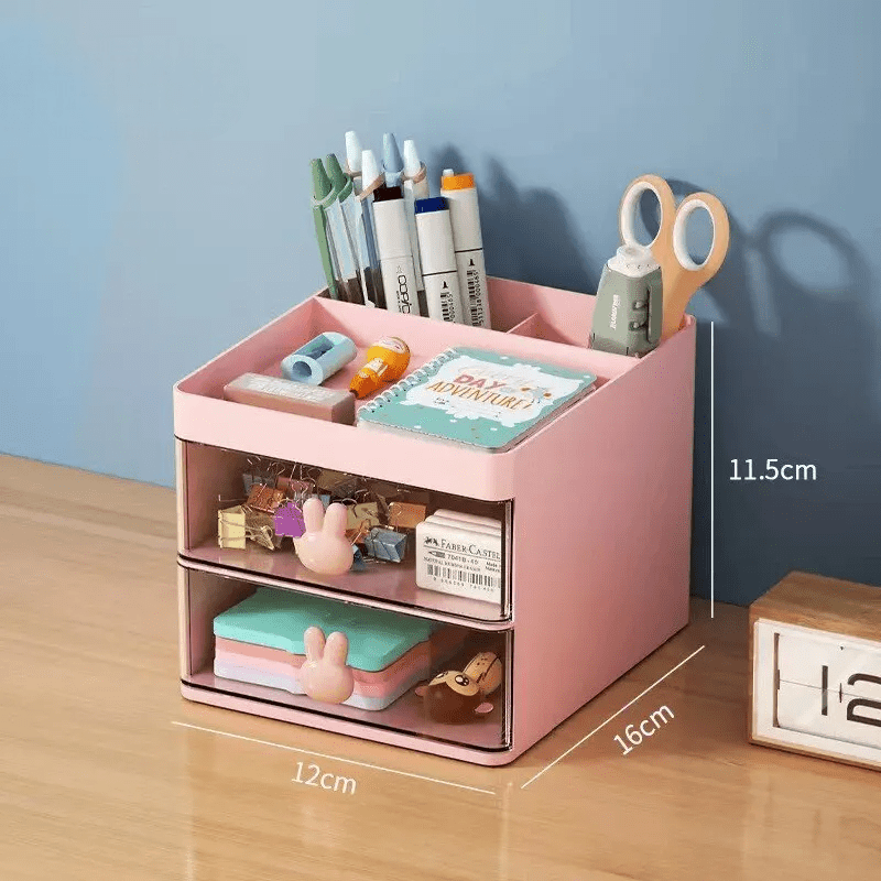 Organisateur Bureau - MultiFunctionalOrganizer™ - Rose - Rangement MAX