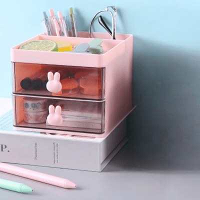 Organisateur Bureau - MultiFunctionalOrganizer™ - Rose - Rangement MAX