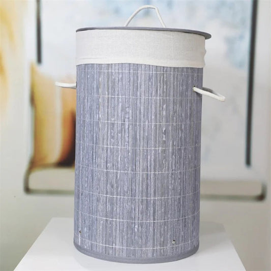 Panier de rangement - BambooLaundryBasket™ - Gris Clair - Rangement MAX