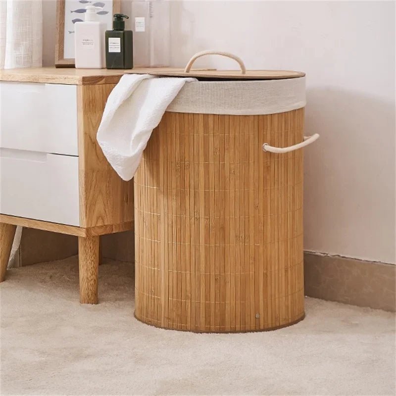 Panier de rangement - BambooLaundryBasket™ - Naturel - Rangement MAX