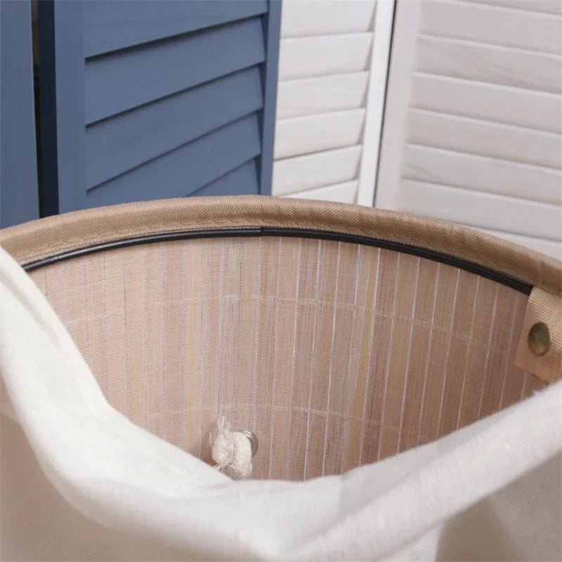 Panier de rangement - BambooLaundryBasket™ - Naturel - Rangement MAX