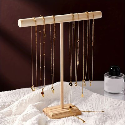 PORTE BIJOUX | EN BOIS NATUREL CLAIR - Rangement MAX