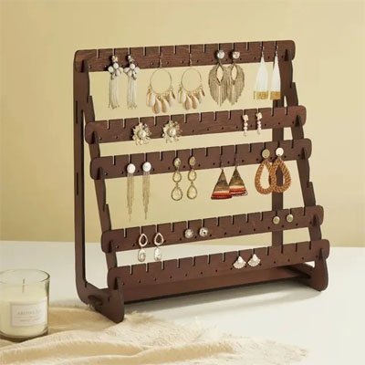 PRÉSENTOIR BIJOUX | EN BOIS NATUREL - Rangement MAX