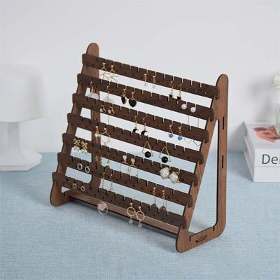 PRÉSENTOIR BIJOUX | EN BOIS NATUREL - Rangement MAX