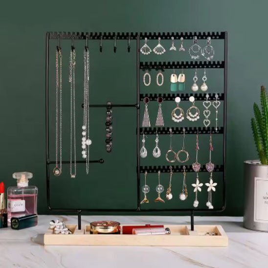 RANGEMENT POUR BIJOUX | VERTICAL AVEC COMPARTIMENTS HORIZONTAUX - Rangement MAX
