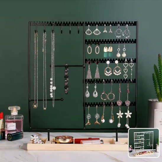 RANGEMENT POUR BIJOUX | VERTICAL AVEC COMPARTIMENTS HORIZONTAUX - Rangement MAX